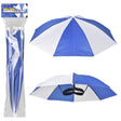 Umbrella Hat 20" Blue and White (1 DZ)
