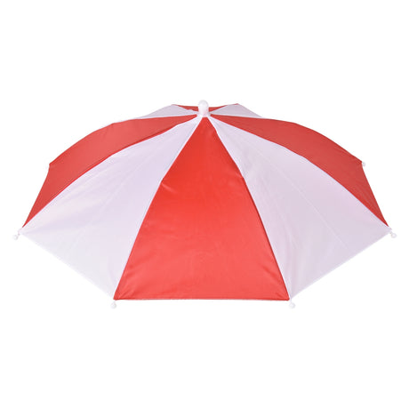 Umbrella Hat Red and White 20" (1 DZ)