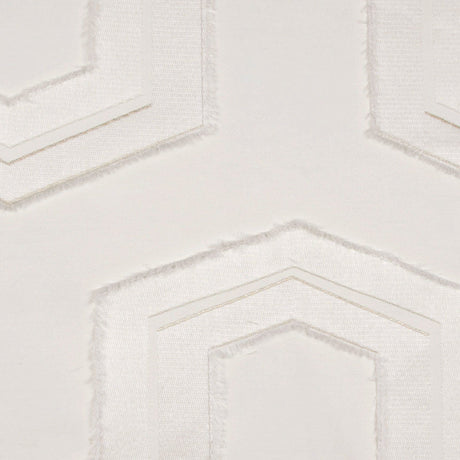 Off-White/Beige Geometric Woven