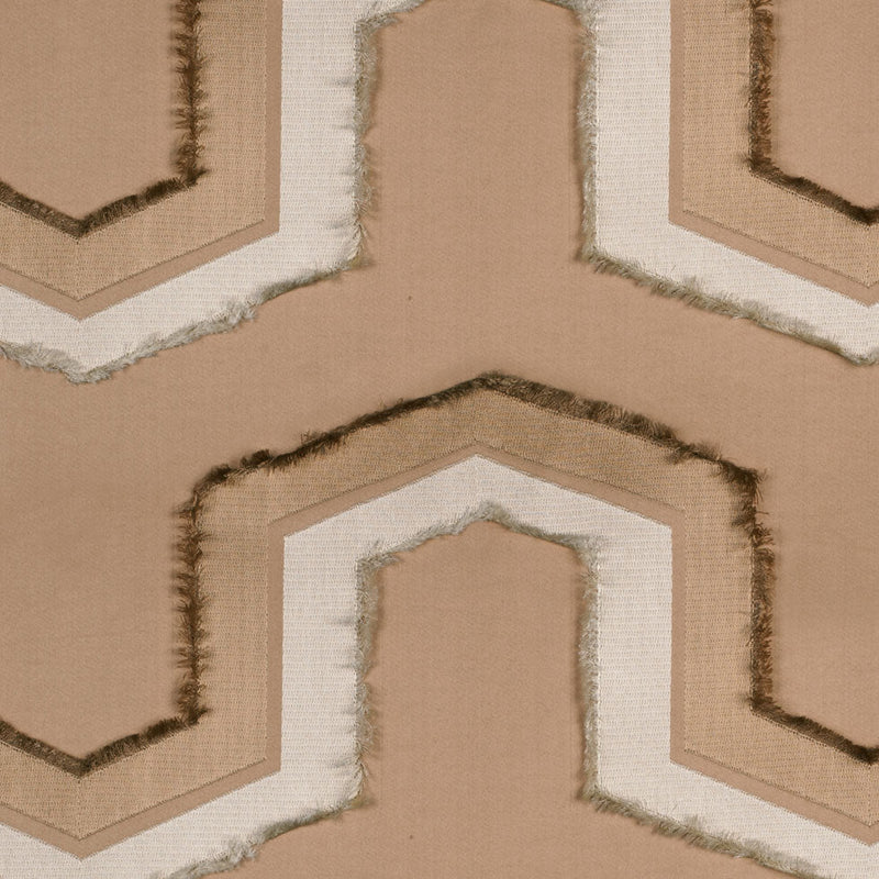 Nude/Gold/Cream Geometric Woven