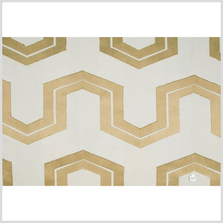 Coffee/Beige Geometric Woven