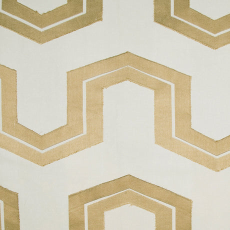 Coffee/Beige Geometric Woven