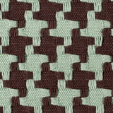 Chocolate/Robin Houndstooth Woven