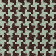 Chocolate/Robin Houndstooth Woven