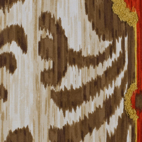 Brown & Red Porcini Ikat Prints