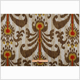 Brown & Red Porcini Ikat Prints