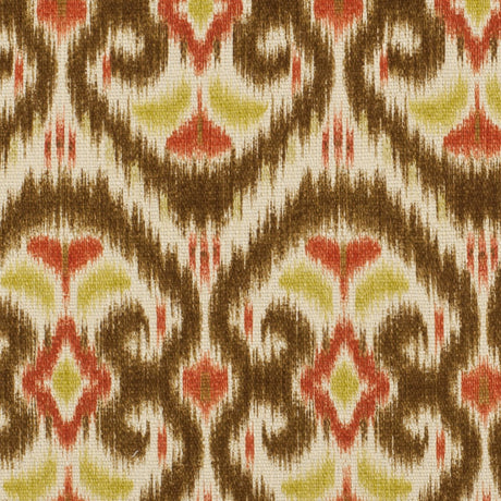 Red & Beige Porcini Ikat Prints