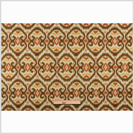 Red & Beige Porcini Ikat Prints