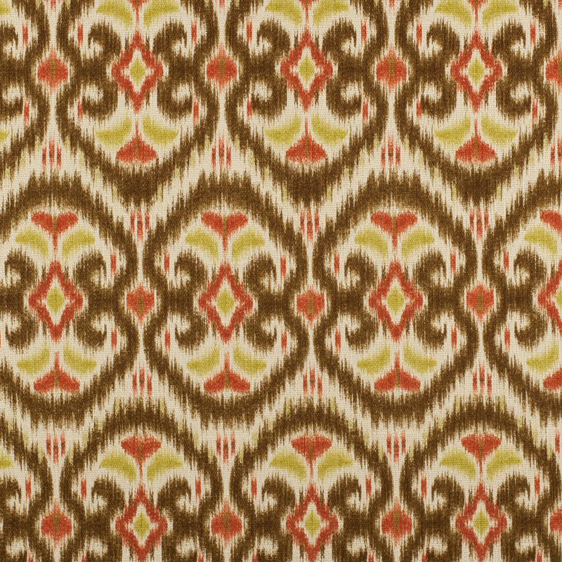 Red & Beige Porcini Ikat Prints
