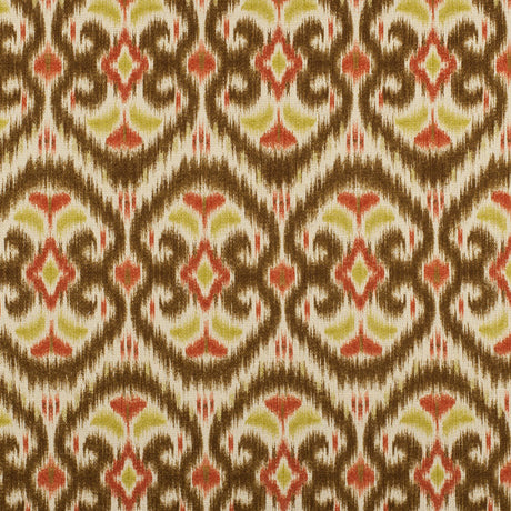 Red & Beige Porcini Ikat Prints
