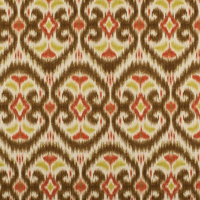 Red & Beige Porcini Ikat Prints