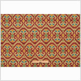 Beige & Red Gem Ikat Prints