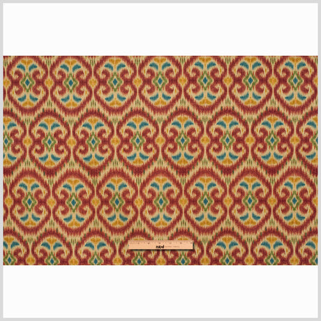 Beige & Red Gem Ikat Prints