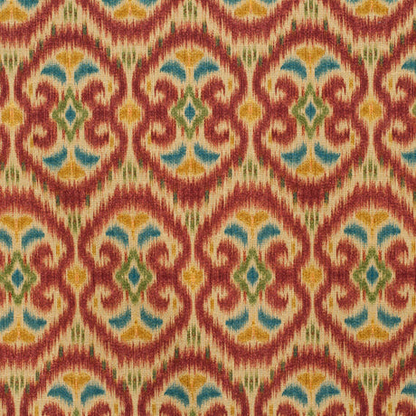 Beige & Red Gem Ikat Prints