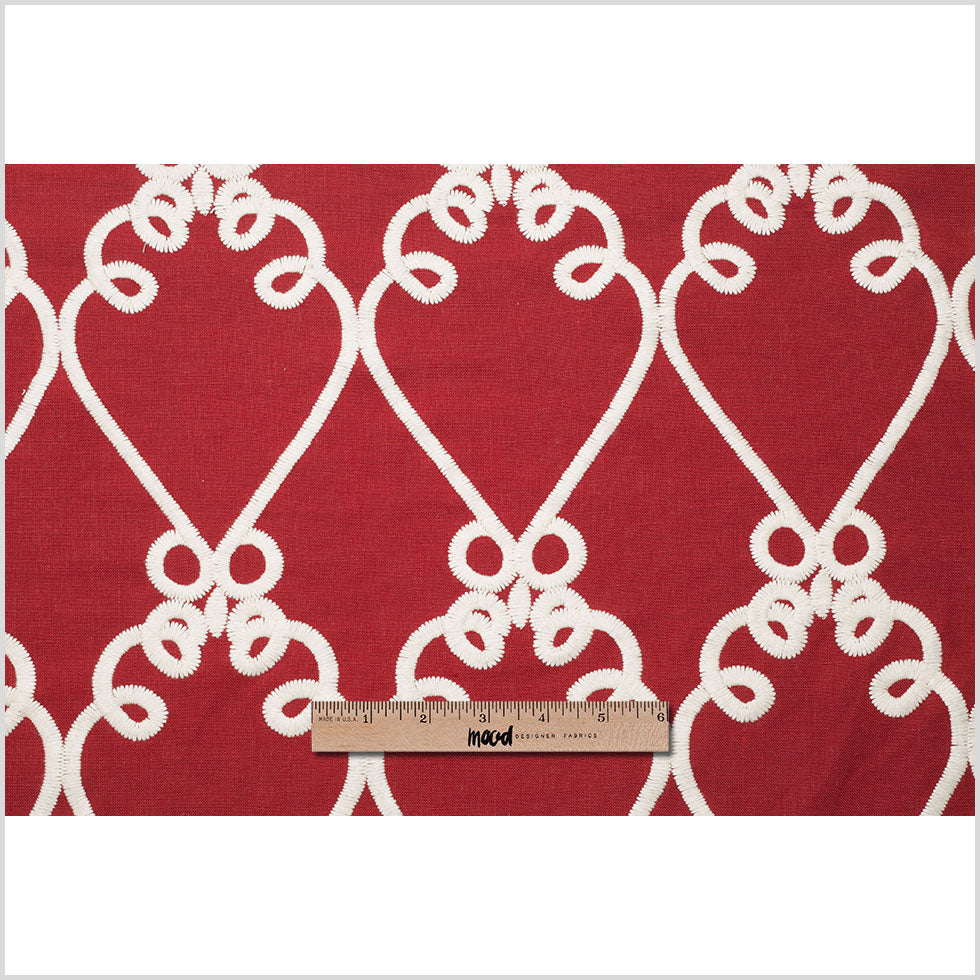 Poppy Classical Rayon-Linen Embroidered Woven