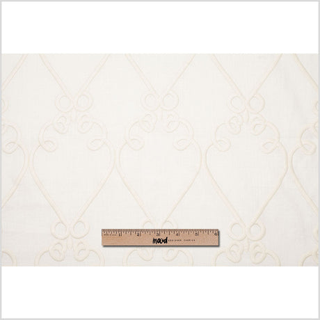 Gardenia Classical Rayon-Linen Embroidered Woven