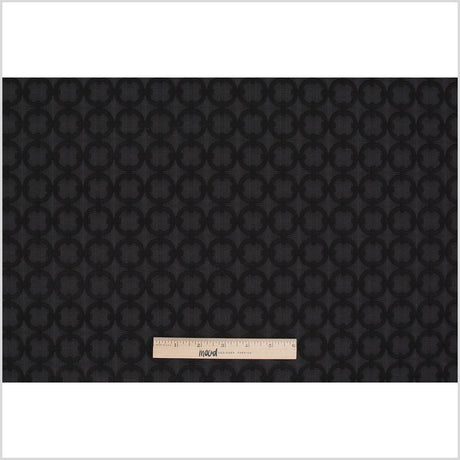 Anchor Geometric Embroidered Cotton-Poly Woven