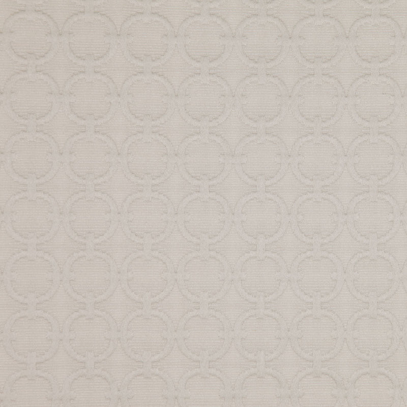 Rope Geometric Embroidered Cotton-Poly Woven