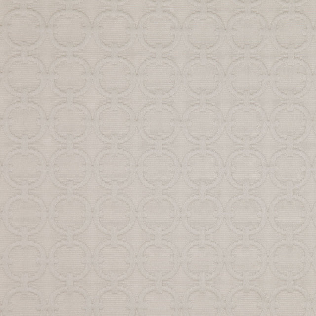 Rope Geometric Embroidered Cotton-Poly Woven