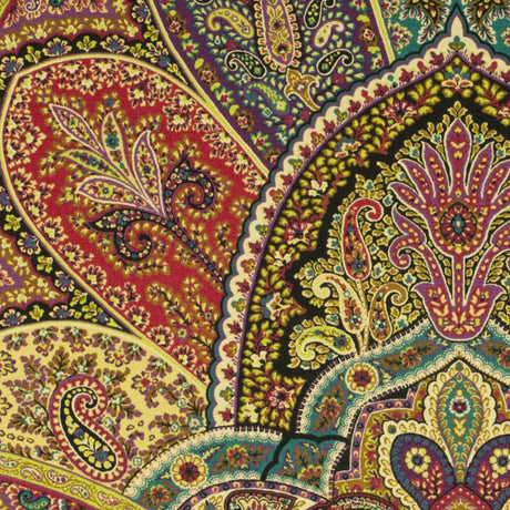Tourmaline Paisley Twill