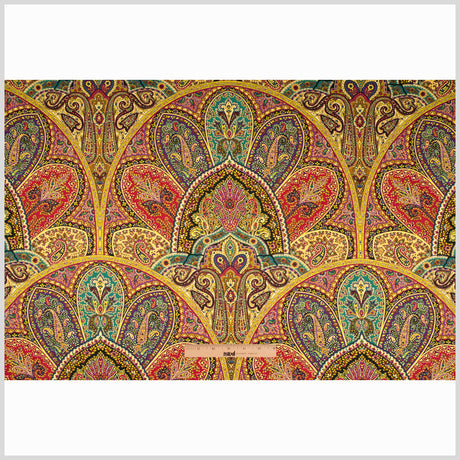 Tourmaline Paisley Twill