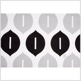 Off-White/Black/Gray Geometric Canvas