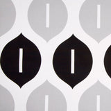 Off-White/Black/Gray Geometric Canvas