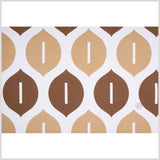 Off-White/Chocolate/Tan Geometric Canvas