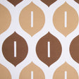Off-White/Chocolate/Tan Geometric Canvas
