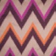 Magenta/Chocolate/Pumpkin/Beige Zig Zag Woven