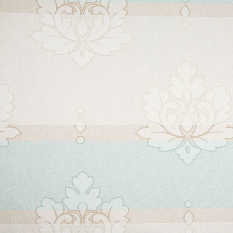 Beige/Taupe/Tiffany Blue Stripes Canvas