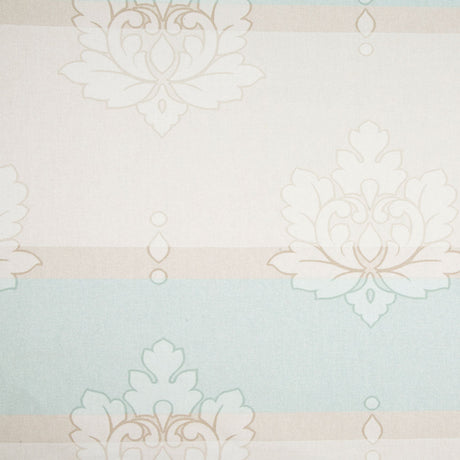 Beige/Taupe/Tiffany Blue Stripes Canvas