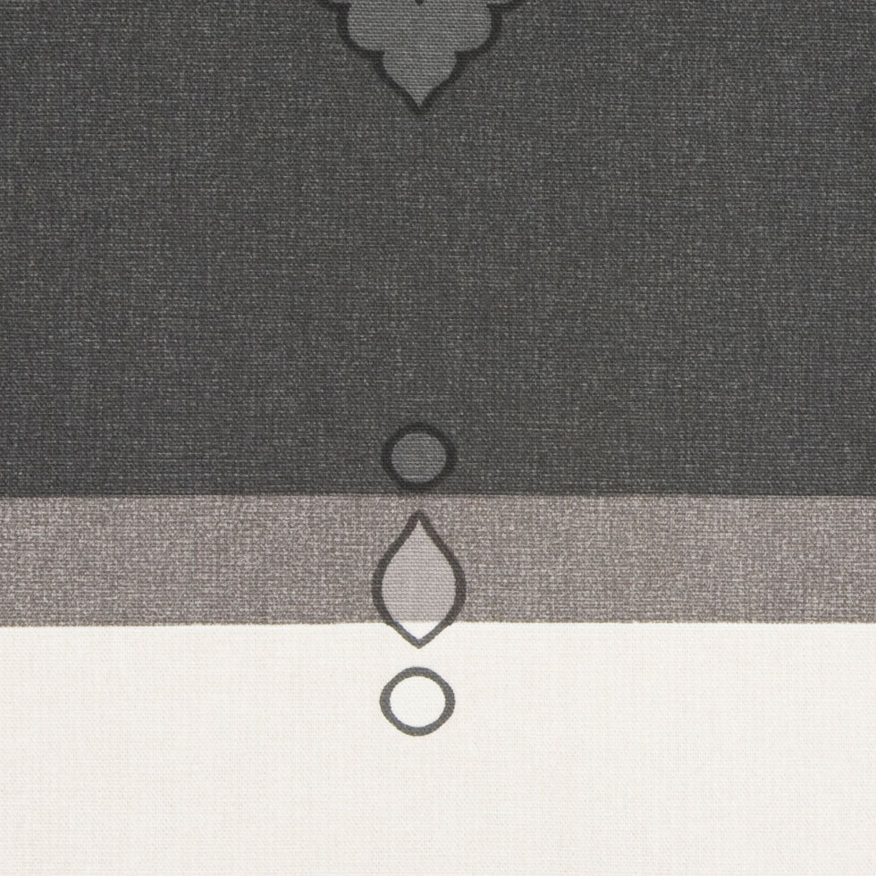 Black/Heather Gray/Cream Stripes Canvas