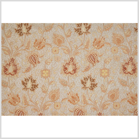 Beige/Gold Floral Brocade