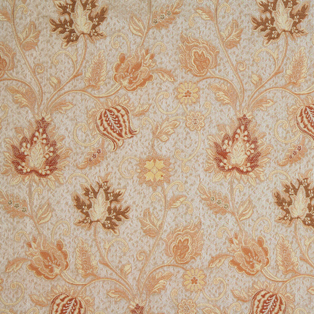 Beige/Gold Floral Brocade