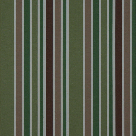 Kiwi/Taupe/Kelly Green/White/Chocolate Stripes Woven