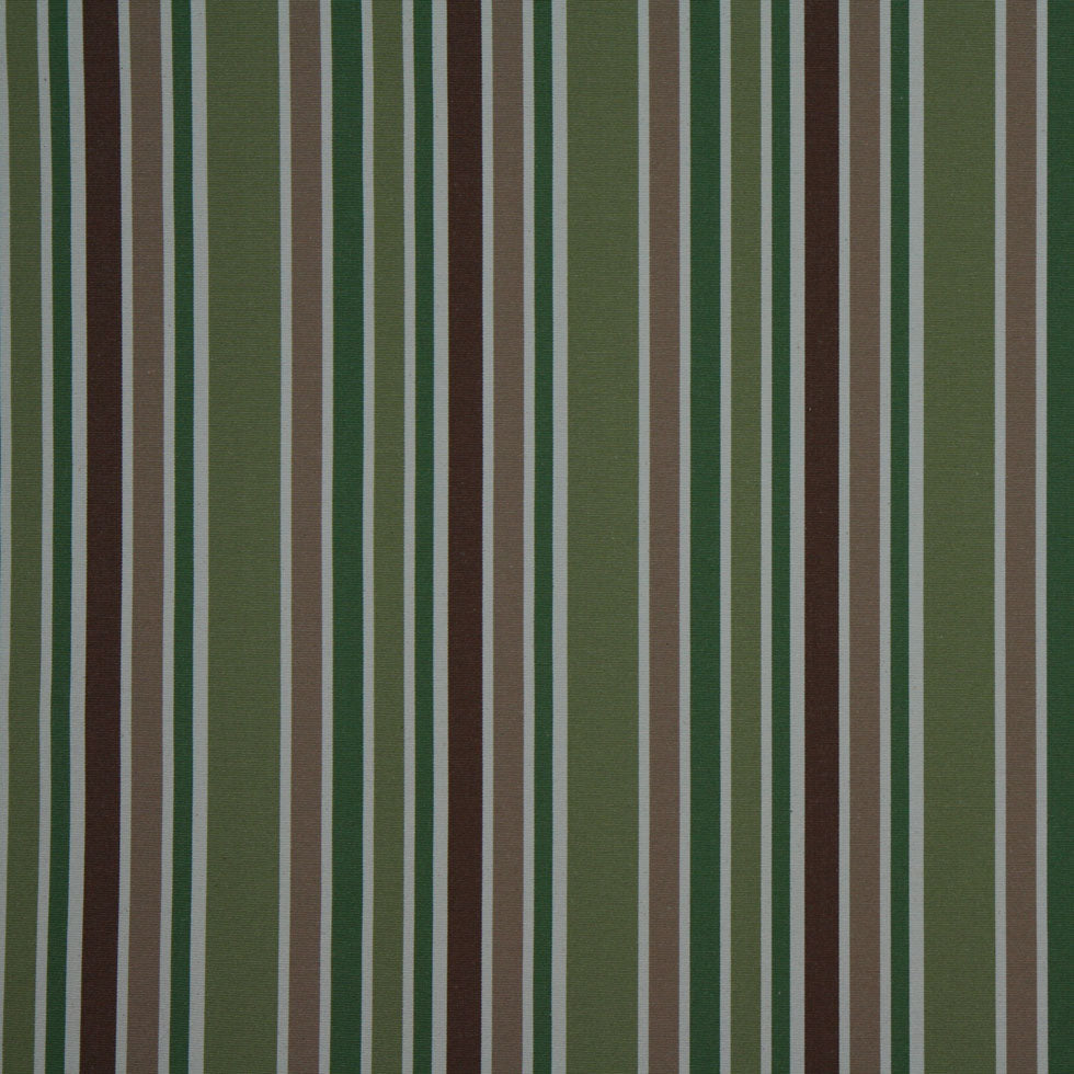 Kiwi/Taupe/Kelly Green/White/Chocolate Stripes Woven