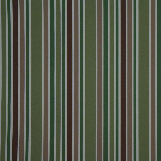 Kiwi/Taupe/Kelly Green/White/Chocolate Stripes Woven