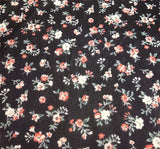 Hi Multi Chiffon 1B493 Polyester Chiffon Fabric - Black, 58/60" Width (1 Yard)