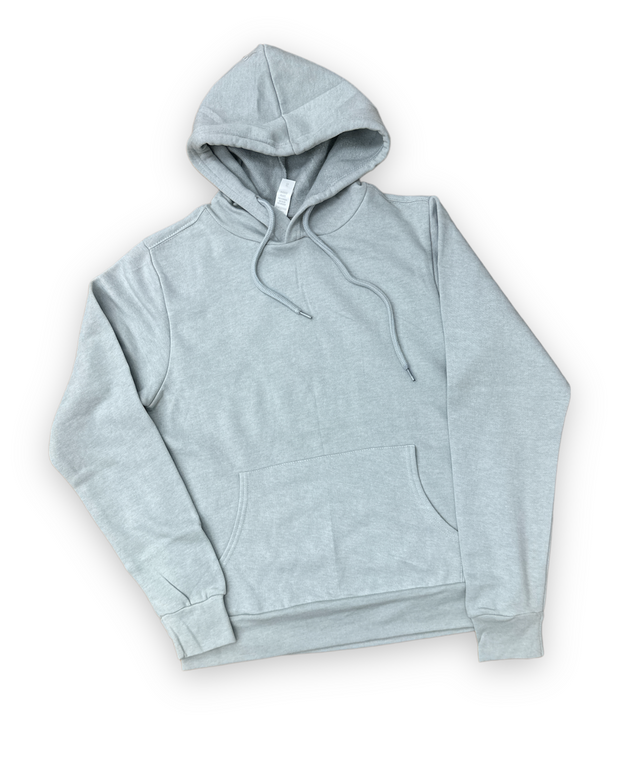 L&B Sub 4202 Pullover Polyester Cotton Fabric - Heather Grey, Unisex Sponge Fleece, 250 GSM (1 Piece)