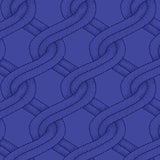 Cotton Quilt Back Fabric Royal Blue Twisted Rope Stitched Braid 108" Wide