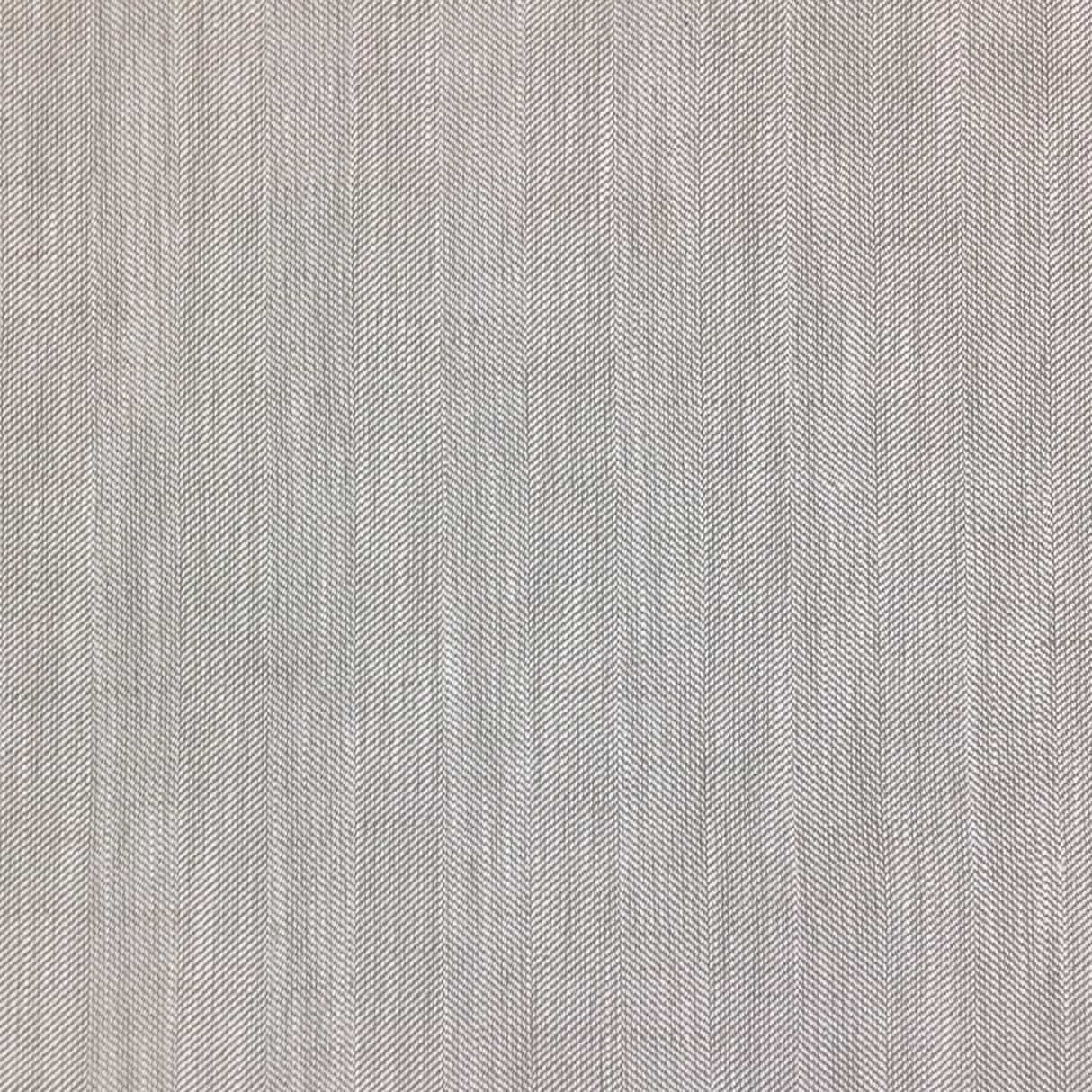 Herring Fabric Polyester Linen Blend Fabric - Herringbone Textured, Natural/Ivory, 55" Width (1 Yard)