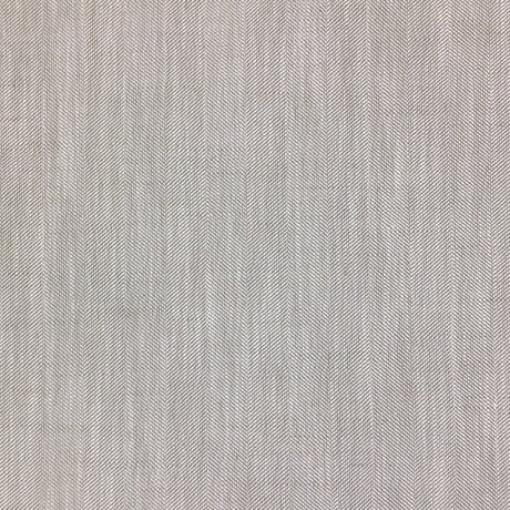 Herring Fabric Polyester Linen Blend Fabric - Herringbone Textured, Natural/Ivory, 55" Width (1 Yard)