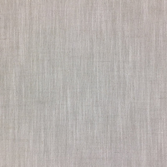 Herring Fabric Polyester Linen Blend Fabric - Herringbone Textured, Natural/Ivory, 55" Width (1 Yard)