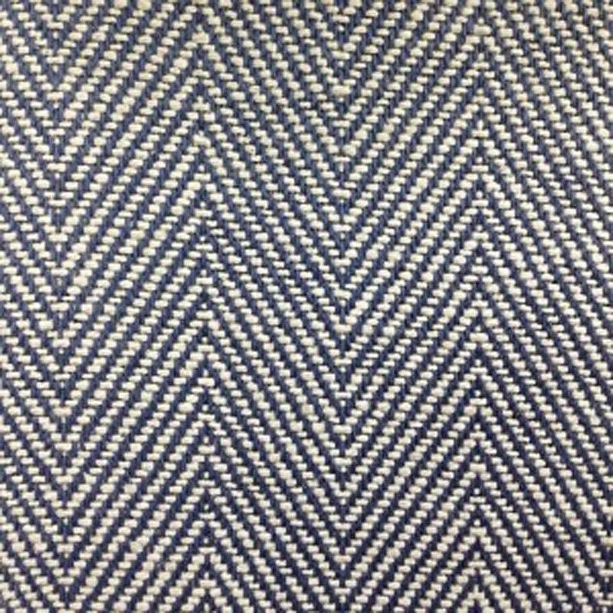 Herringbone Fabric - Herringbone Pattern, Marine, 55" Width (1 Yard)