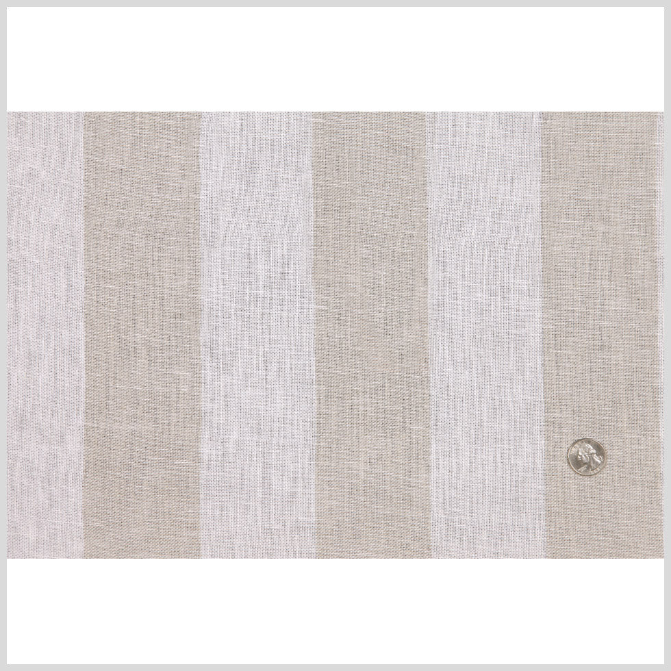 Ivory 2 Stripes Linen
