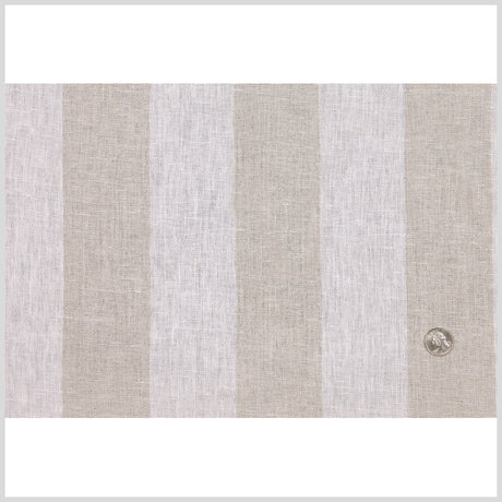 Ivory 2 Stripes Linen