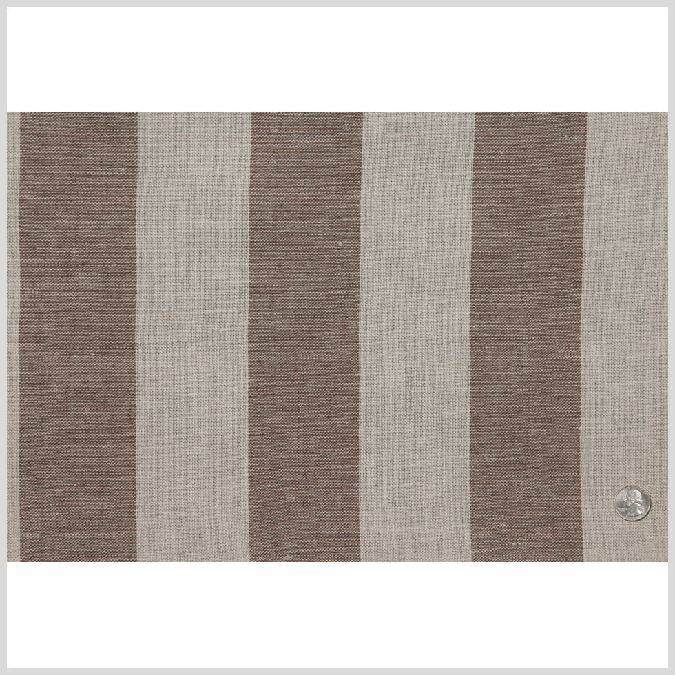 Brown Stripes Linen