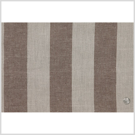Brown Stripes Linen