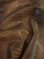 Molasses Brown Hydra Gator 3D Embossed Vinyl Fabric